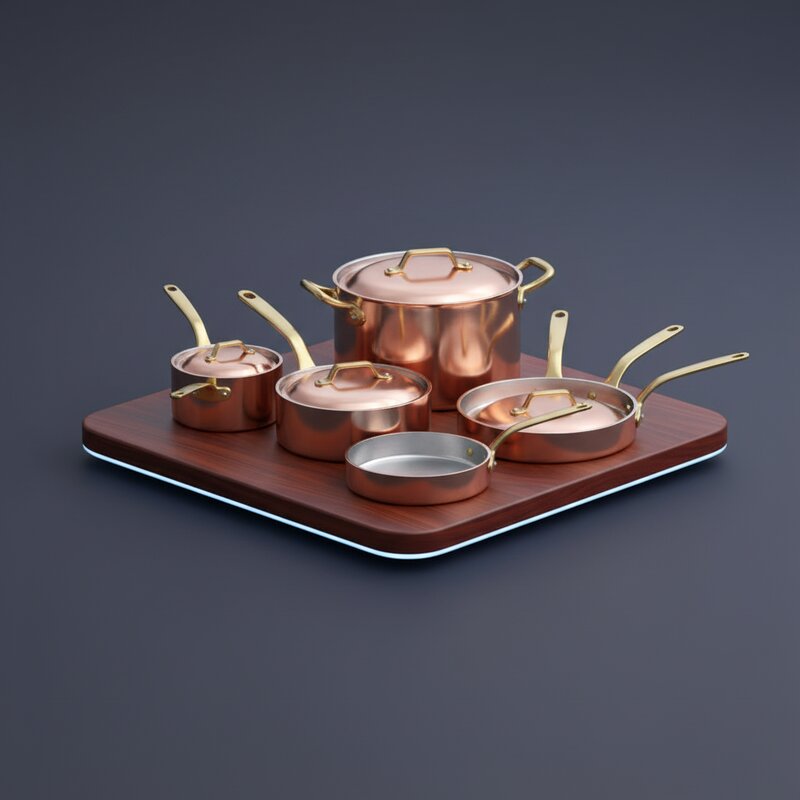 Mauviel Copper Cookware Set