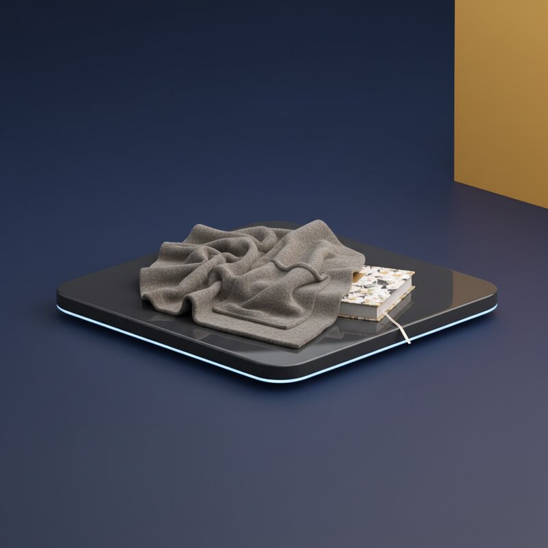 Шерстяной плед с карманом