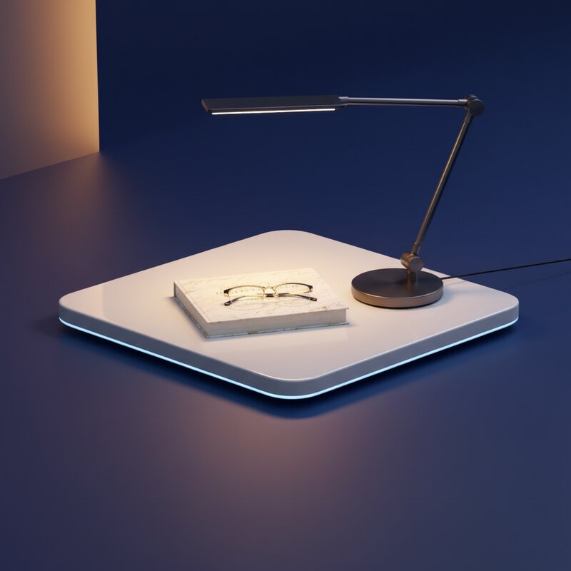 Настольная лампа с тёплым светом