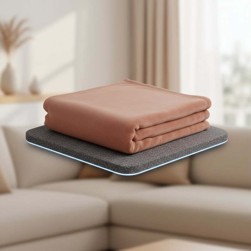 Мягкий флисовый плед