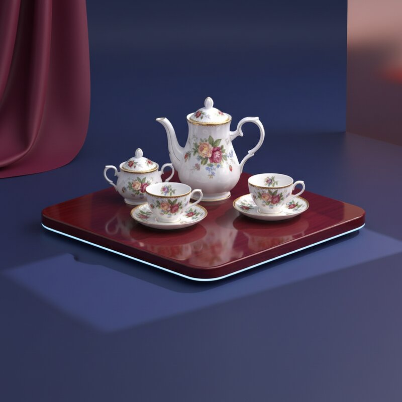 Porcelain tea set