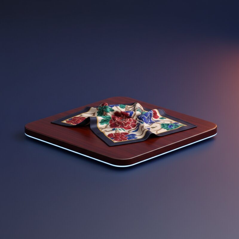 Silk scarf with print