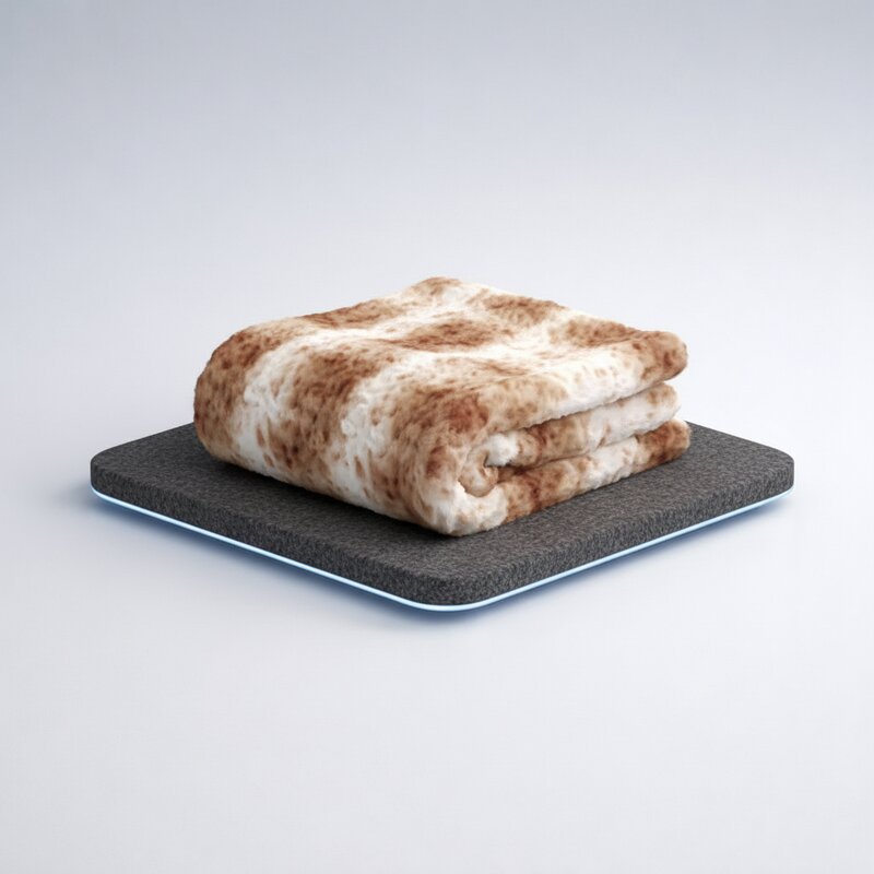 Уютный плед из искусственного меха