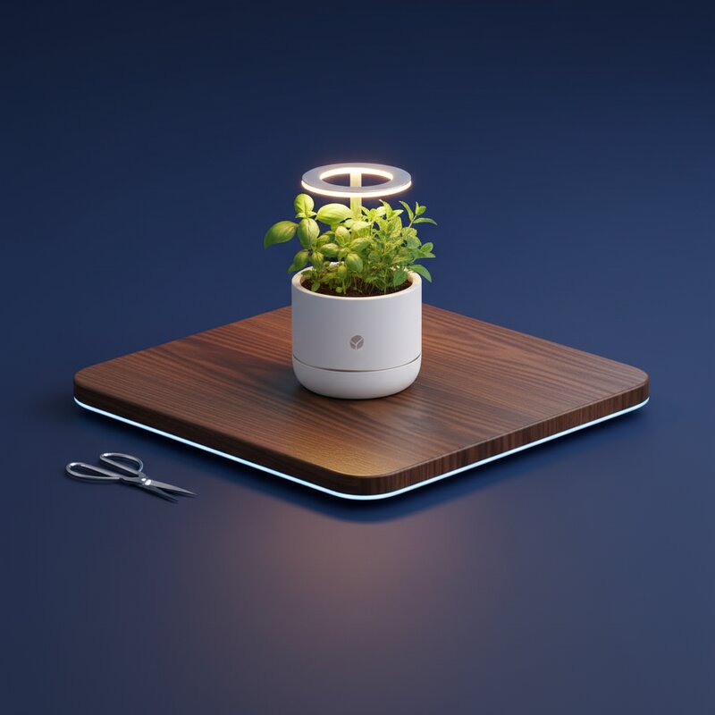 Умный горшок с подсветкой