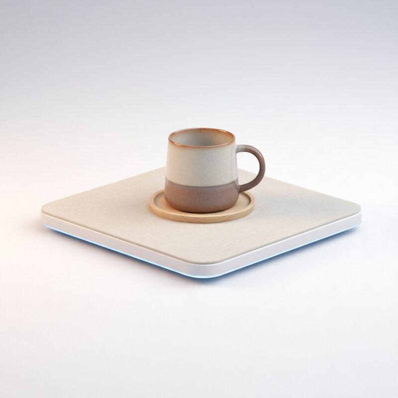 Taza de té de gres elegante