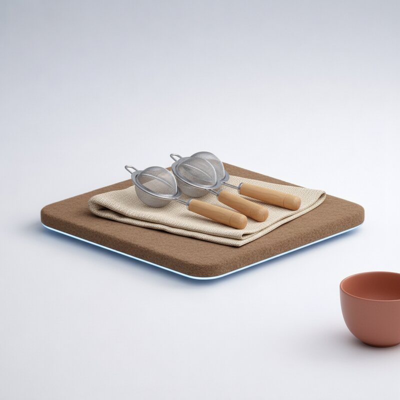 Conjunto de coladores de té