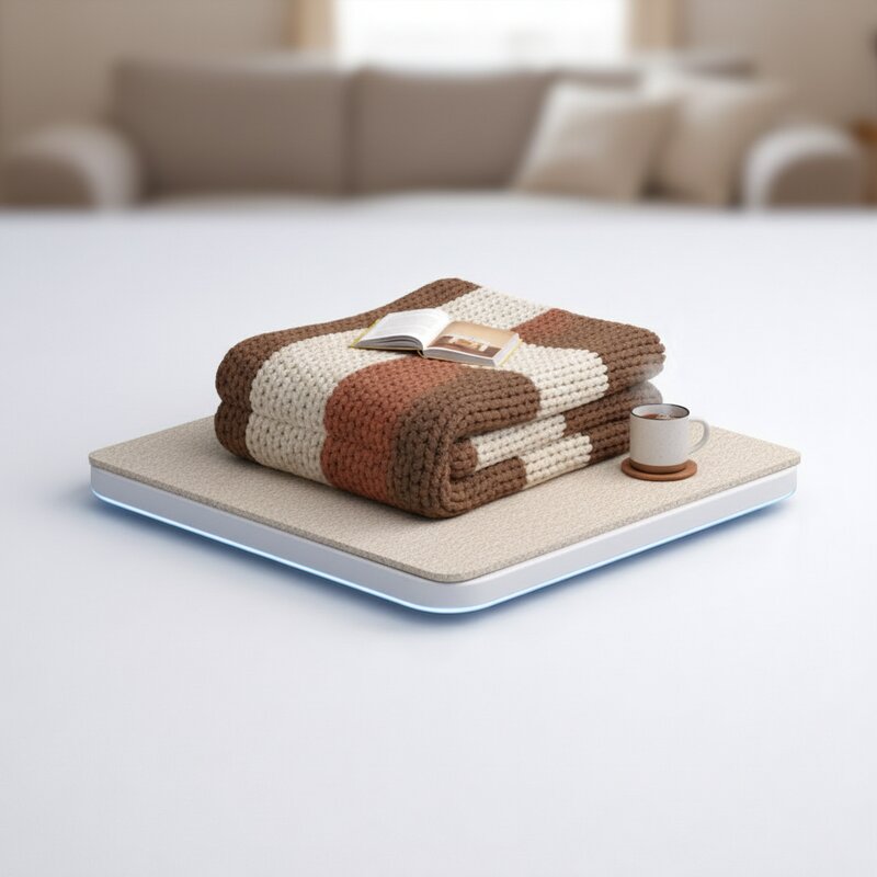 Теплый плед из шерсти